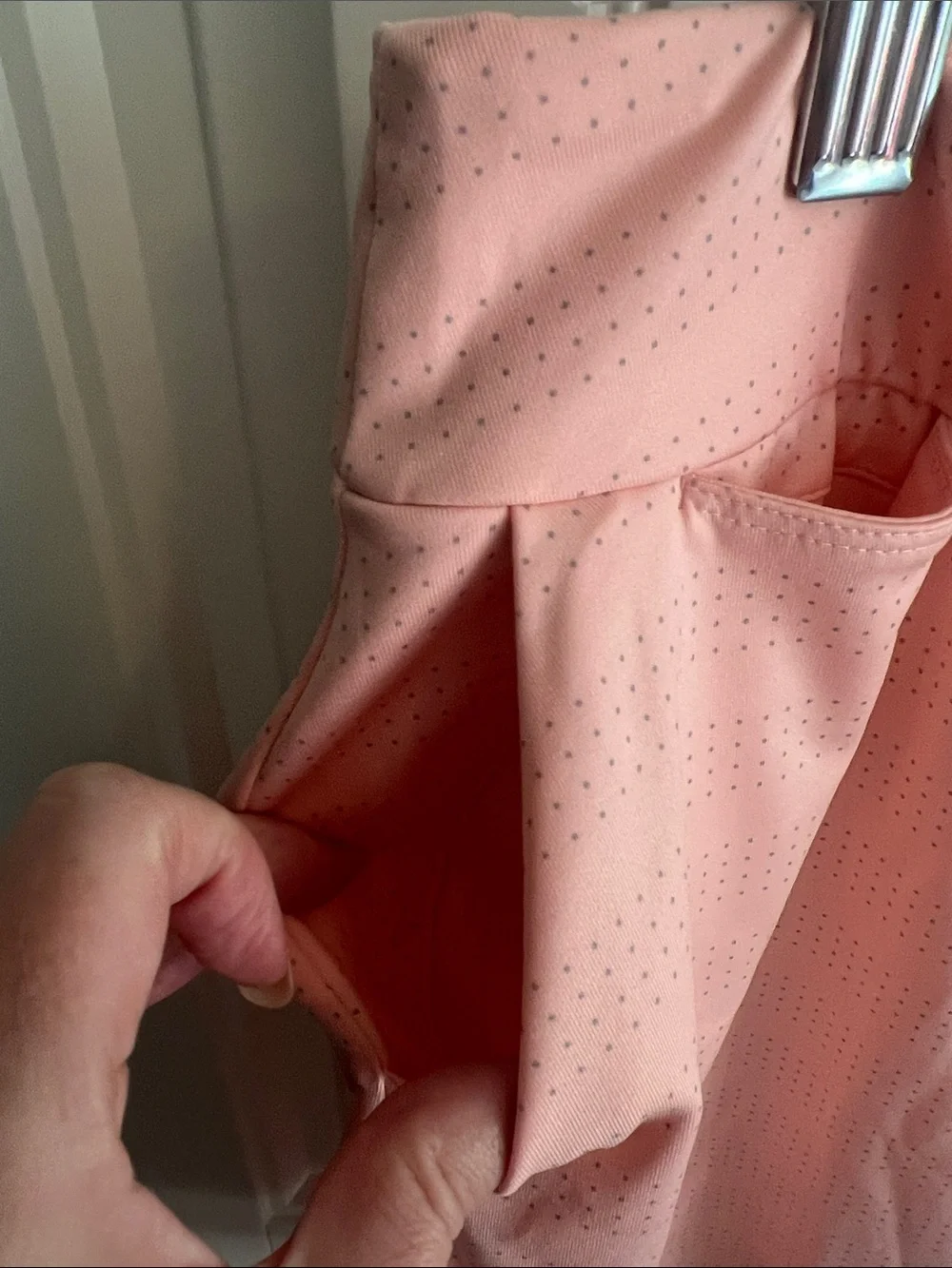 Nike Dri-Fit Light Peach Athletic Skort with side pockets